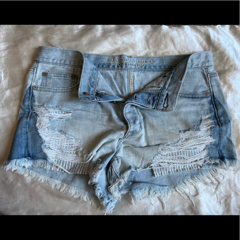 American Eagle high waisted jean shorts